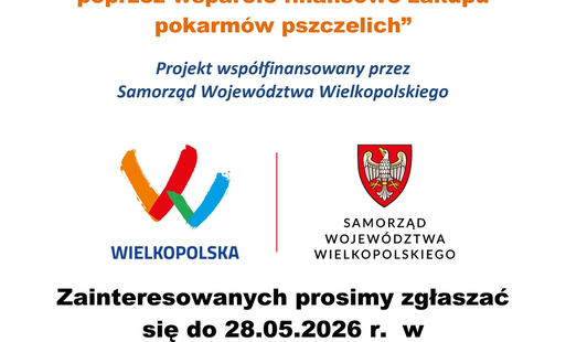 Zdjęcie do Wielkopolska wspiera pszczoły &ndash; poprawa zdrowia i jakości warunk&oacute;w bytowo-rozwojowych rodzin pszczelich poprzez wsparcie finansowe zakupu pokarm&oacute;w pszczelich