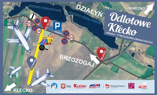 Zdjęcie do | Odlotowe Kłecko | 21.06.2026 | Zmiana organizacji ruchu |