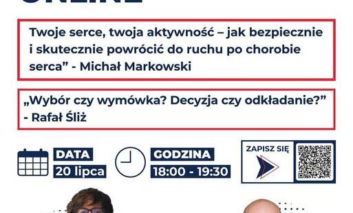 Zdjęcie do Webinar | Klub Pacjenta Online 20 lipca: zr&oacute;b coś dobrego dla swojego serca |