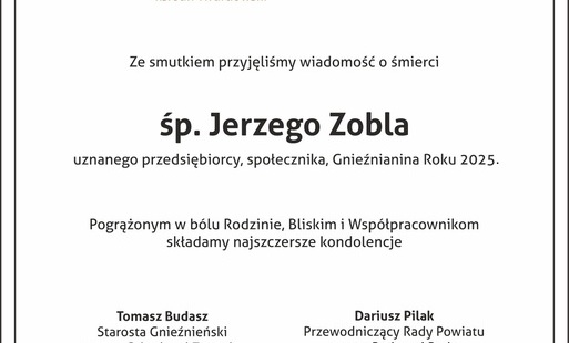 Zdjęcie do Kondolencje