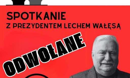 Zdjęcie do Odwołane spotkanie z Prezydentem Lechem Wałęsą