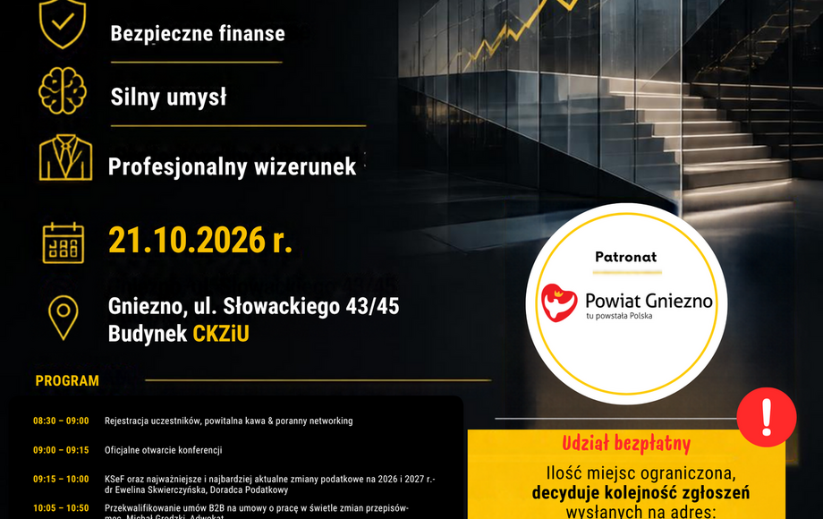 Konferencja Przedsiębiorca przyszłości w Gnieźnie