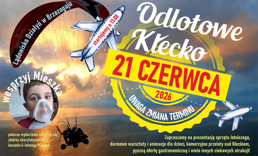 Zdjęcie do Uwaga zmiana terminu | Odlotowe Kłecko - 21 czerwca! Gminno-Powiatowy dzień dziecka